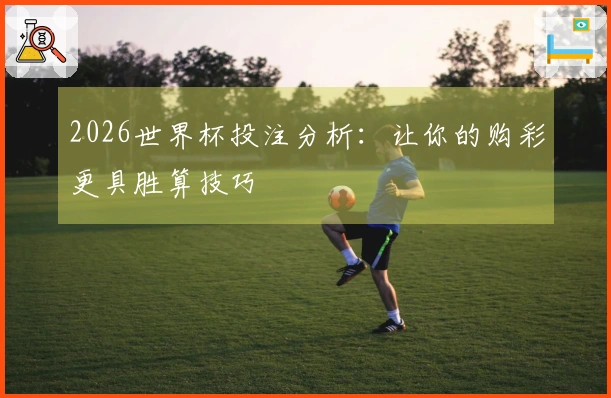 2026世界杯投注分析：让你的购彩更具胜算技巧